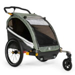 Burley D´Lite X Single Fahrradanhänger für 1 Kind - sage green/charcoal