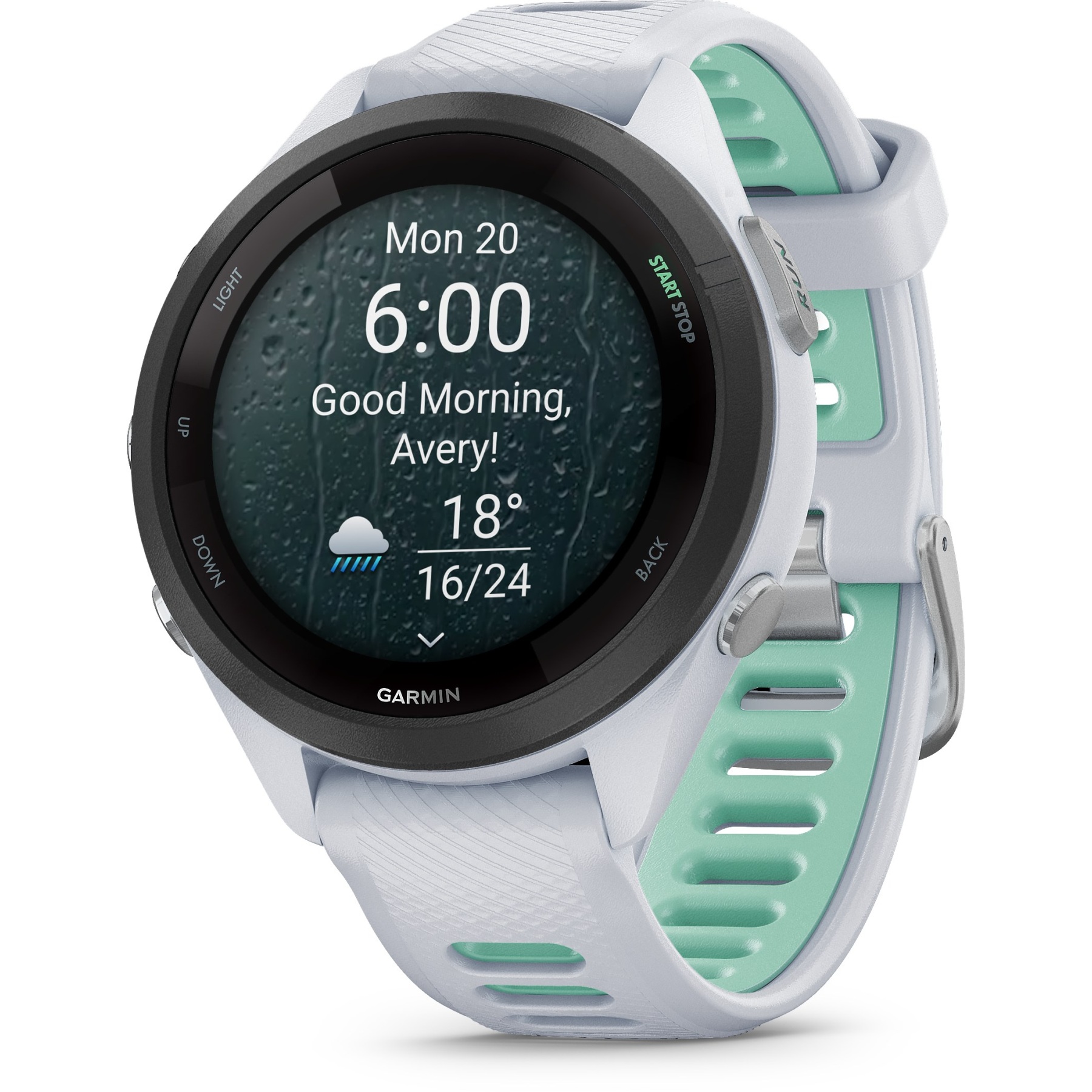 Garmin-Forerunner-265S-GPS-Laufuhr-steinweissmintgruen.jpg Garmin Forerunner 265S GPS Laufuhr - steinweiß/mintgrün