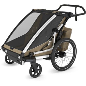 Thule Chariot Cross 2 Double - Fahrradanhänger für 2 Kinder - faded khaki