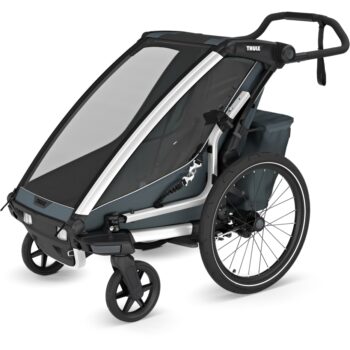 Thule Chariot Cross 2 Single - Fahrradanhänger für 1 Kind - dark slate