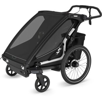 Thule Chariot Sport 2 Double - Fahrradanhänger für 2 Kinder - schwarz